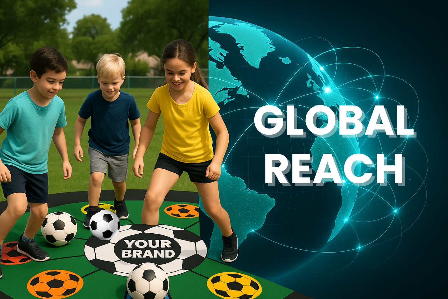 SoccerMat global reach activations montage